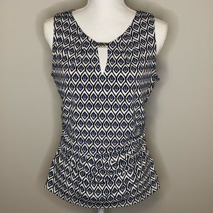 WHBM sleeveless print shell